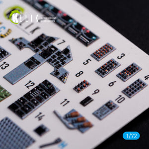 KELIK K72091 F-15C - interior 3D decals for FineMolds kit 1/72 – imagen 4
