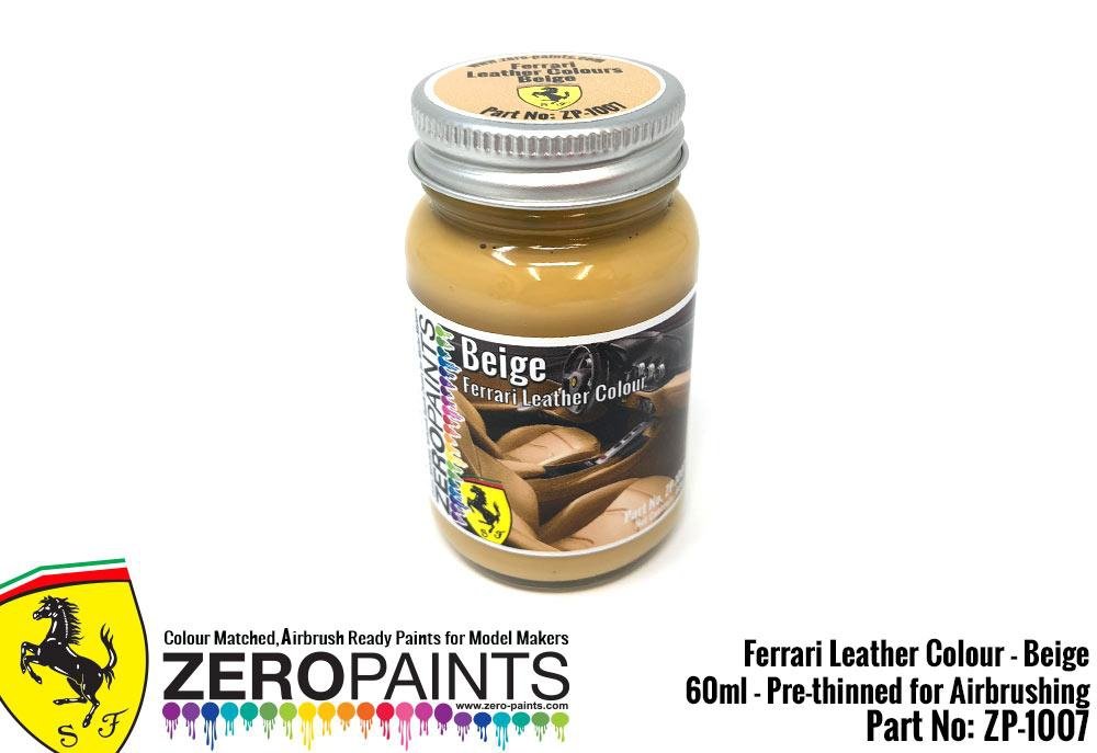 Peinture pour cuir beige Ferrari Zero Paints ZP-1007BEIGE 60 ml