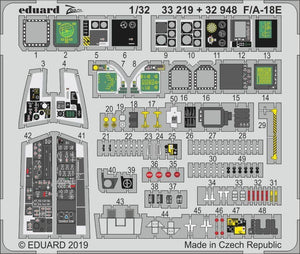 Intérieur Eduard 32948 F/ A-18E 1/32 REVELL