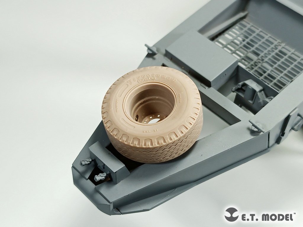 E.T. Model P35-119 US M747 Heavy Equipment Semi-Trailer Sagged wheels For Meng Kit 1/35 – imagen 5