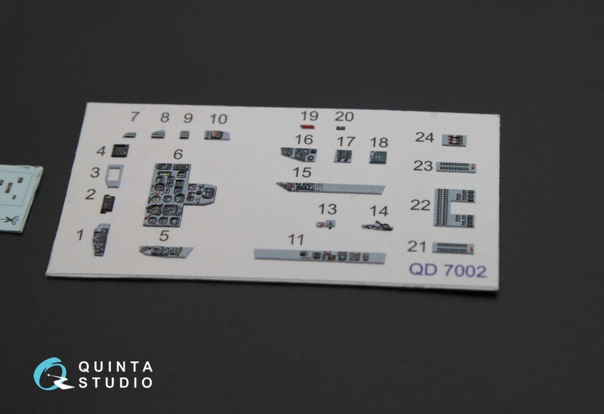 Quinta Studio QD72002 MiG-29 9-13 3D-Printed &amp;amp; coloured Interior on decal paper for 7278 Zvezda kit 1/72 – imagen 4