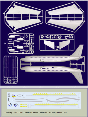 Roden 318 Boeing 720 Caesars chariot 1/144 – imagen 2