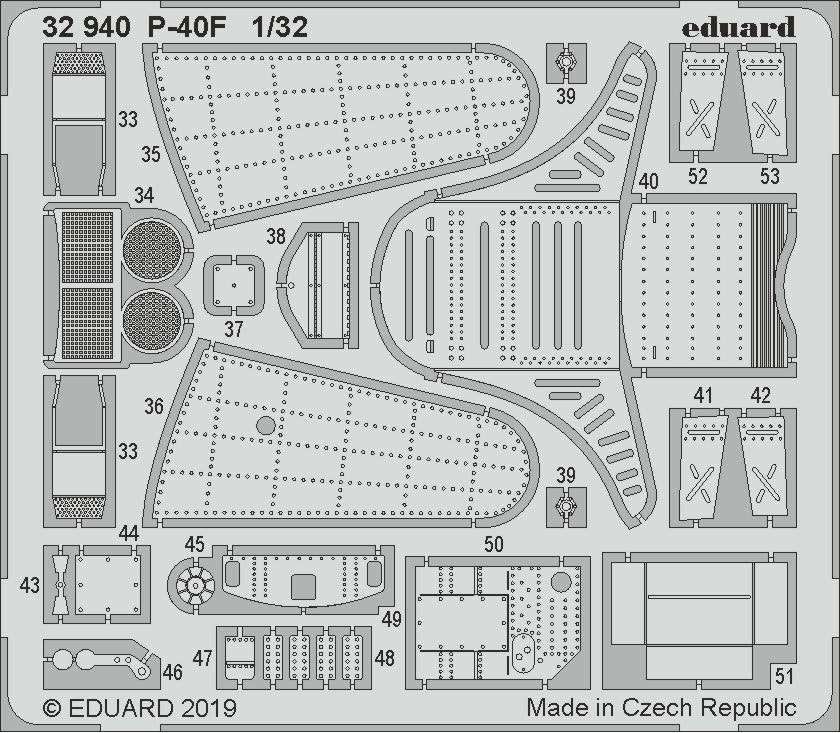 Eduard BIG3398 P-40F 1/32 TRUMPETER – zdjęcie 5