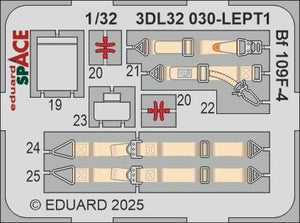 Eduard 3DL32030 Bf 109F-4 SPACE Hobby 2000 / Hasegawa 1/32 – Bild 4