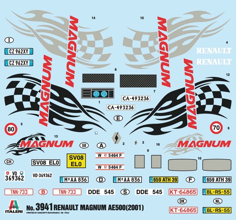 Italeri 3941 RENAULT AE500 MAGNUM - 2001 1/24 – imagen 2