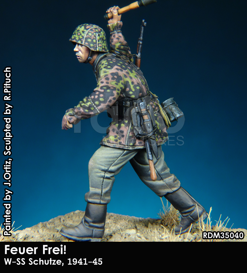 RADO Miniatures RDM35040 Feuer Frei W-SS Schutze w/Kar98k 1941-45 1/35 – immagine 3