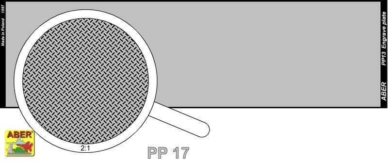 Aber PP17 Engrave plate (140 x 39 mm) - pattern 17 – imagen 2