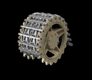 Panzer Art TR35-017 Entwicklungfahrzeug E-10 tracks + correct drive wheels 1/35 – imagen 3