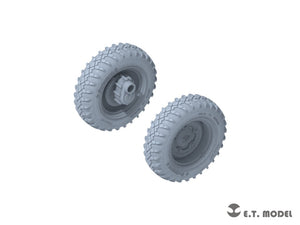 E.T. Model P35-136 WWII German Schwimmwagen Type166 Sagged wheels Wide For TAMIYA Kit 1/35 – Bild 3