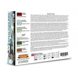 Lifecolor CS34 Acrylic paint set Royal Navy Set 2 6x22ml – imagen 2