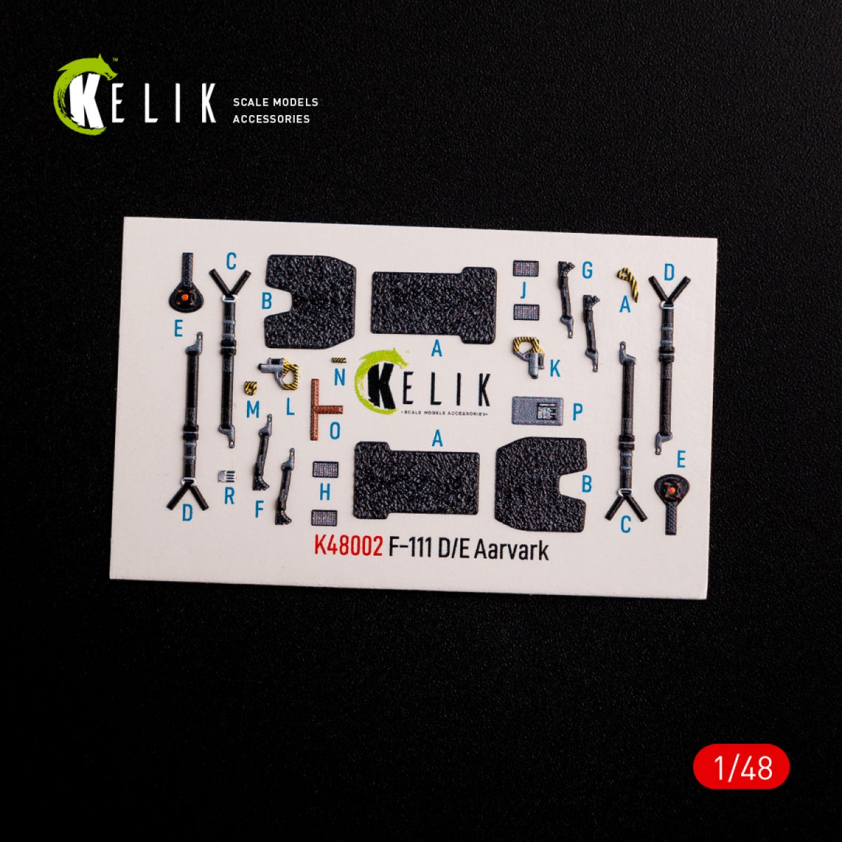 KELIK K48002 F-111 A/E Aardvark interior 3D decals for HobbyBoss kit 1/48 – imagen 3