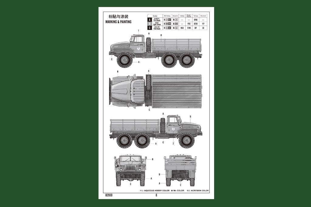 Hobby Boss 82930 Russian URAL 4320 Truck 1/72 – immagine 3