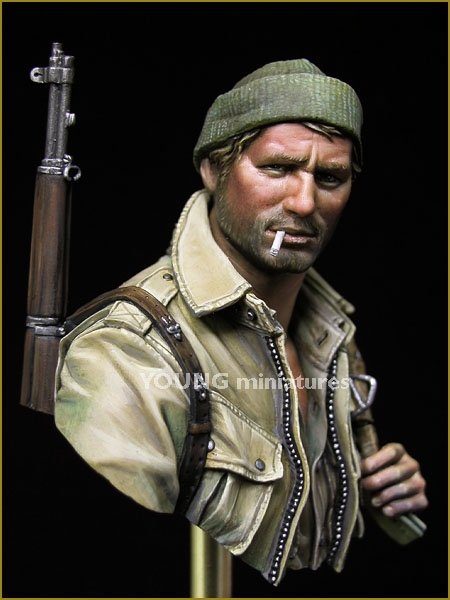 Young Miniatures YM1841 US Paratrooper WWII 17th Airbone Division 1/10 – imagen 7