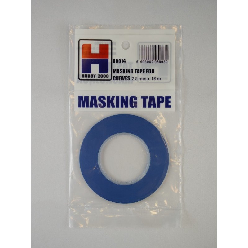Hobby 2000 80014 Masking Tape For Curves 2,5mm x 18m