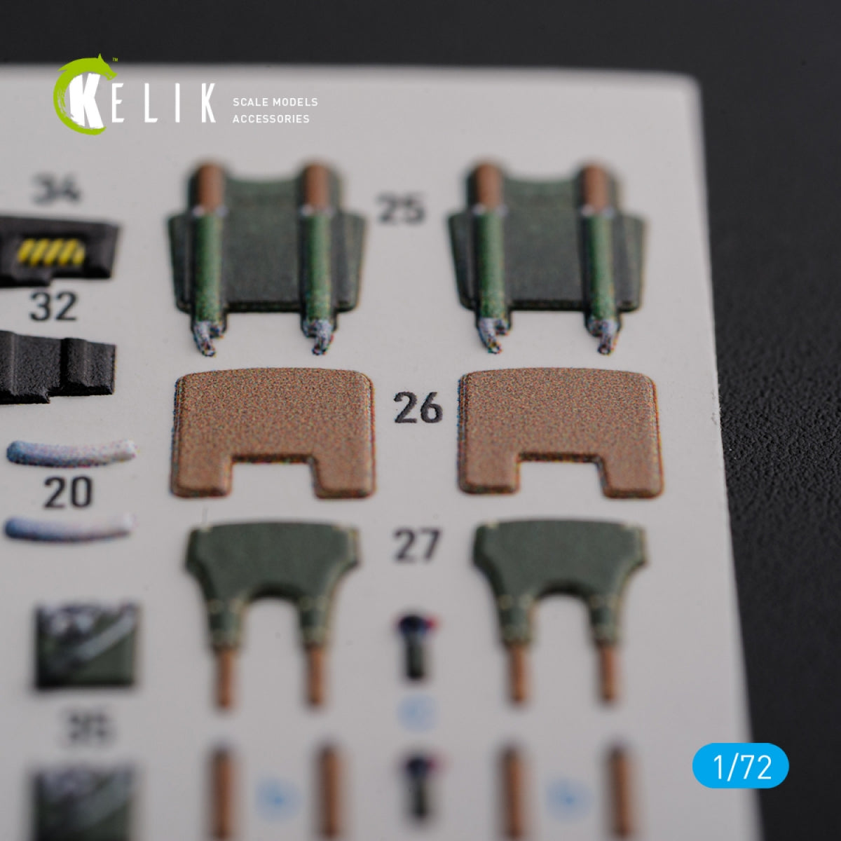 KELIK K72120 Mirage 2000D interior 3D decals forModelSvit kit 1/72 – immagine 2