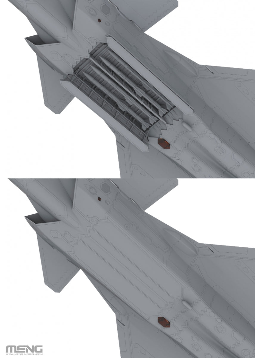 Meng LS-002 Chinese J-20 Stealth Fighter 1/48 – immagine 15