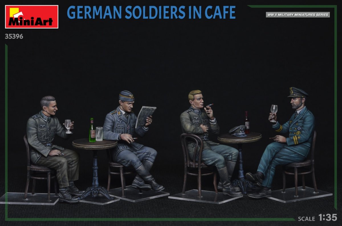 MiniArt 35396 GERMAN SOLDIERS IN CAFE 1/35 – immagine 4