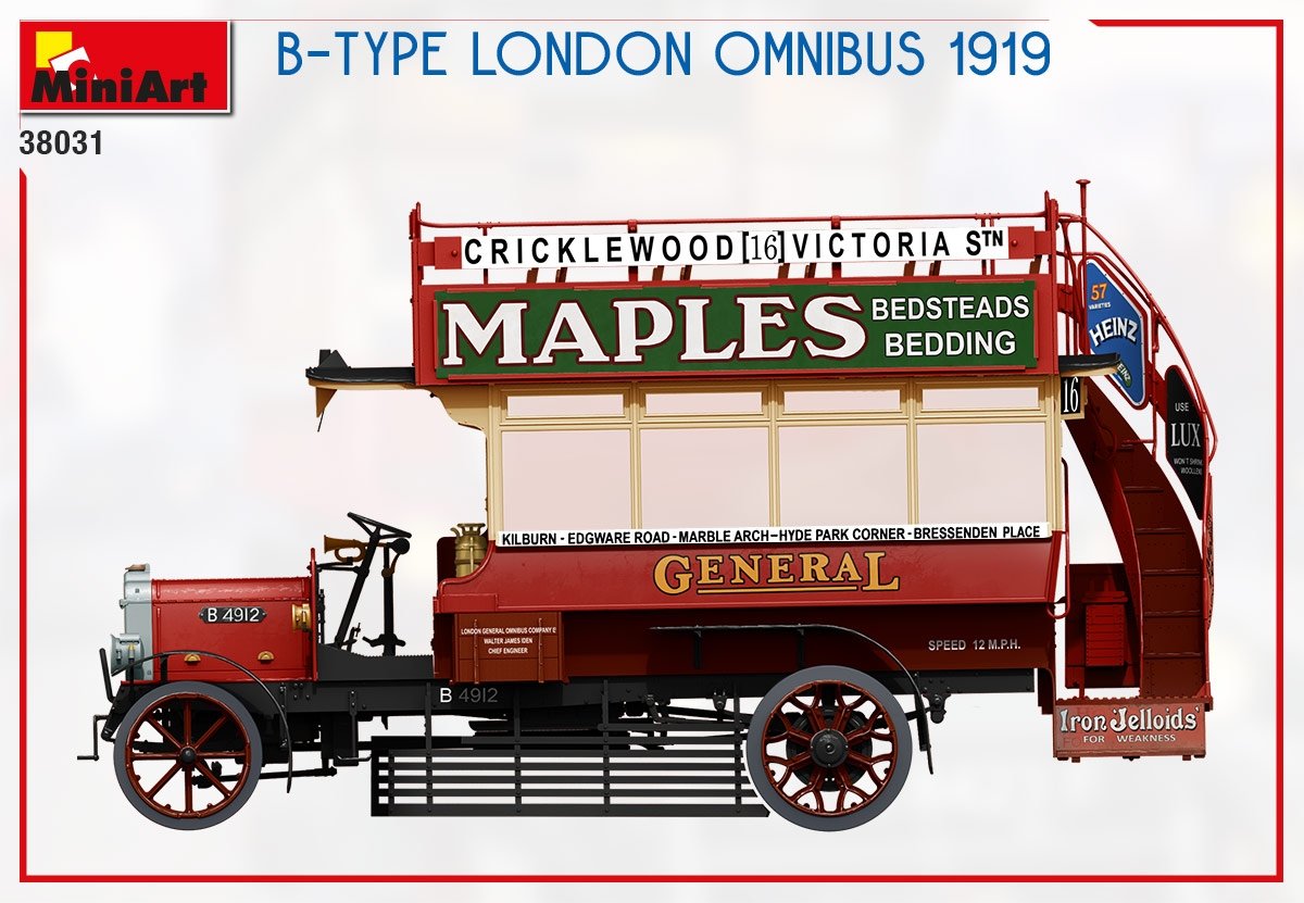 MiniArt 38031 B-TYPE LONDON OMNIBUS 1919 1/35 – imagen 11