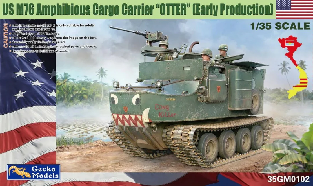 Gecko Models 35GM0102 US M76 Amphibious Cargo Carrier &amp;quot;Otter&amp;quot; (Early Production) 1/35