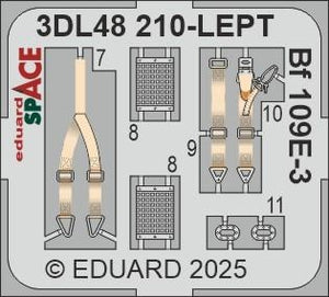 Eduard 3DL48210 Bf 109E-3 SPACE Hobby Boss 1/48 – imagen 4