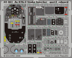 Eduard 32561 Ju 87G-2 Stuka intérieur 1/32 HASEGAWA – image 3