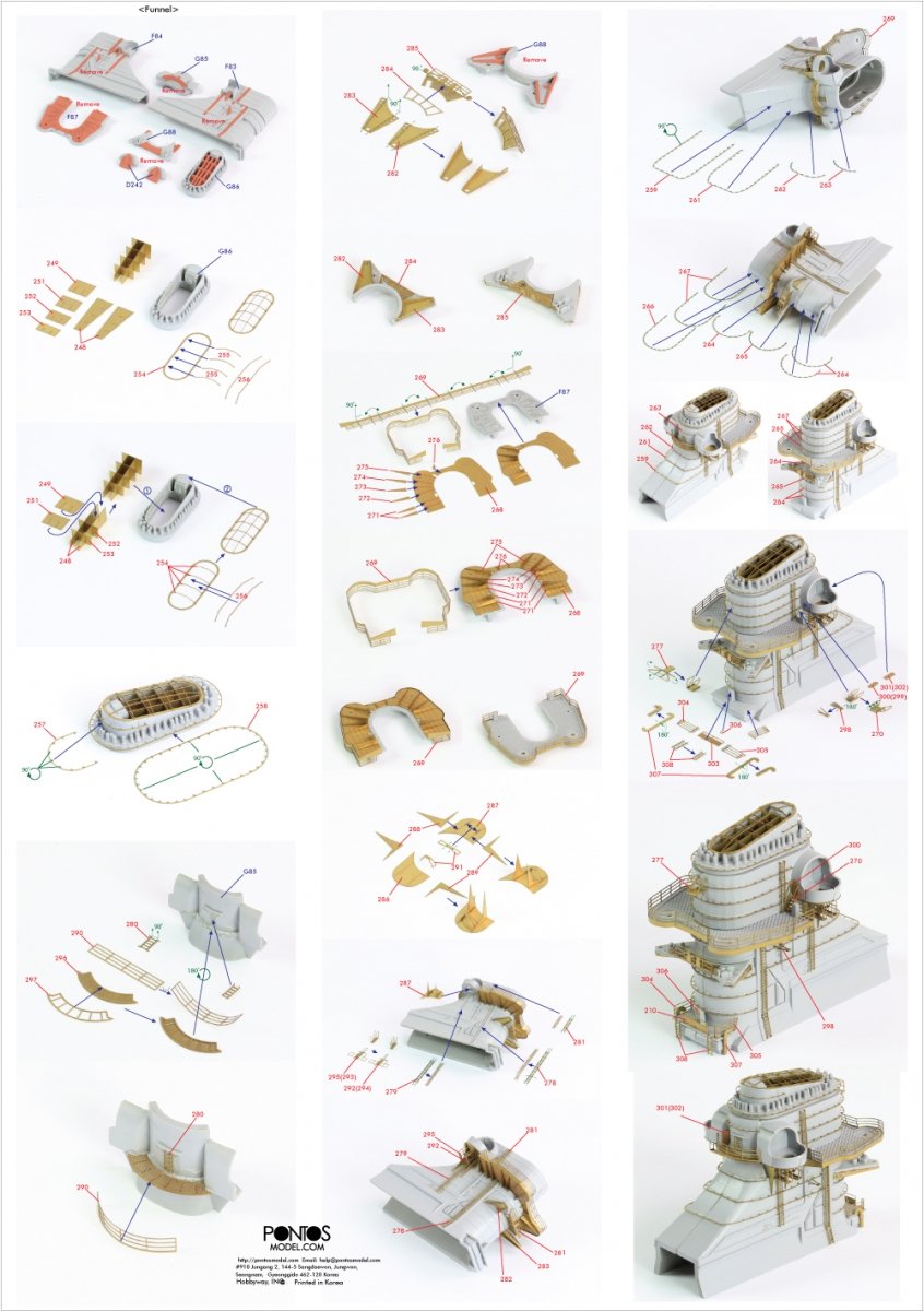 Pontos 35022F1 BISMARCK 1941 Detail Up Set 1/350 – immagine 3