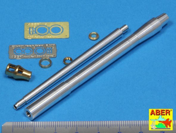 Aber 35L-152 Barrel for German A/T Self Propeled Gun Nashorn with 8,8cm Pak 43/1 L/71 1/35 – immagine 2