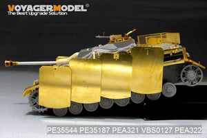 Voyager Model PEA321 WWII German StuG.IV Pivot-Mounting Swinging Type Hull Side Armour Skirts (For DRAGON) 1/35 – immagine 4
