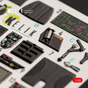 KELIK K48049 F-35A LIGHTNING II INTERIOR 3D DECALS FOR MENG KIT 1/48 – imagen 3