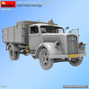 Miniart 35445 GERMAN 3t CARGO TRUCK 3,6-36S EARLY PROD. PmQ-Type 1/35 – imagen 2