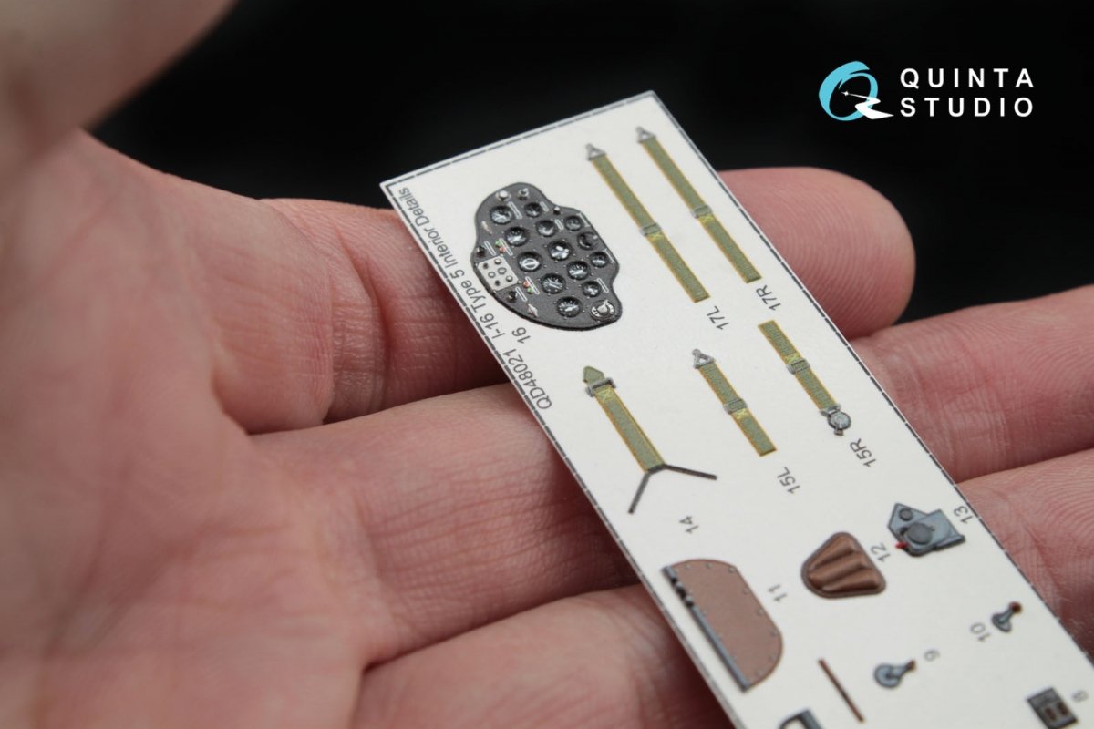Quinta Studio QD48021 I-16 type 5 3D-Printed &amp;amp; coloured Interior on decal paper 1/48 – imagen 7
