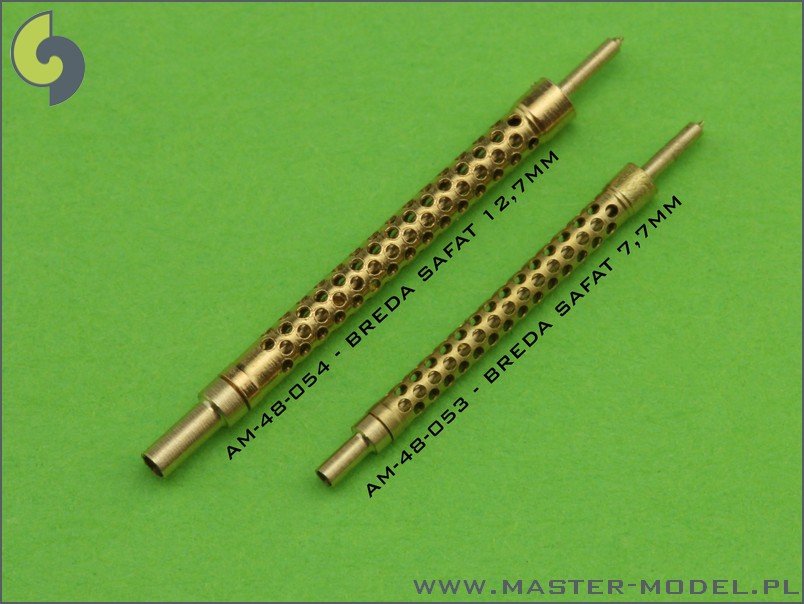 Master AM-48-054 Italian machine gun Breda SAFAT 12,7mm barrels (2pcs) 1/48 – immagine 4