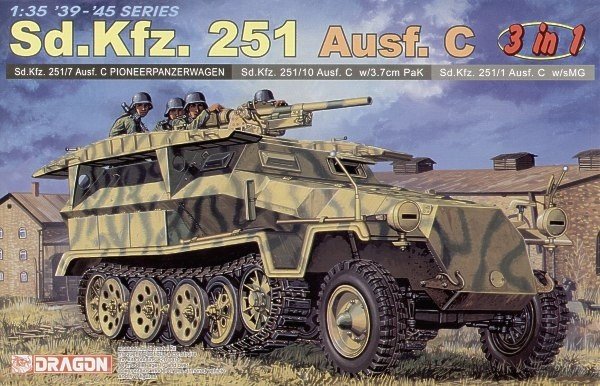 Dragon 6224 Sd.Kfz.251/10 ausf. C 3 w 1 1/35