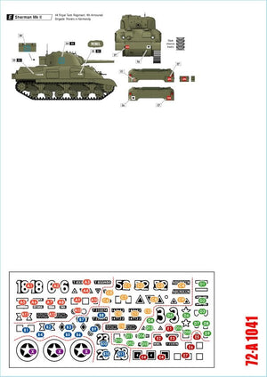 Star Decals 72-A1041 British Shermans. 75th D-Day Special. Sherman Mk I / Mk II / Mk III / Mk I Hybrid 1/72 – immagine 2