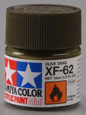 Peinture acrylique Tamiya 81762 XF62 Olive Drab 10 ml – image 4