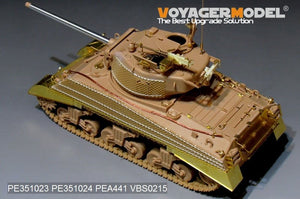 Maquette Voyager PE351023 WWII US M4A3 (76) en version de base avec réservoir central pour MENG TS-043 1/35 – image 5