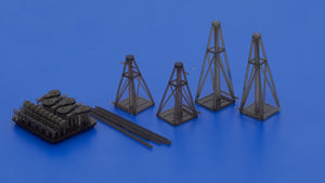 Omask 104815 Jack stand set Luftwaffe 3D print 1/48 – Bild 3