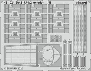 Eduard 481024 Pour 217J-1/2 extérieur 1/48 ICM