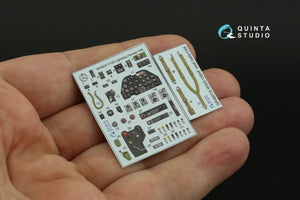 Quinta Studio QD48327 P-38J 3D-Printed &amp;amp; coloured Interior on decal paper (Tamiya) 1/48 – imagen 3