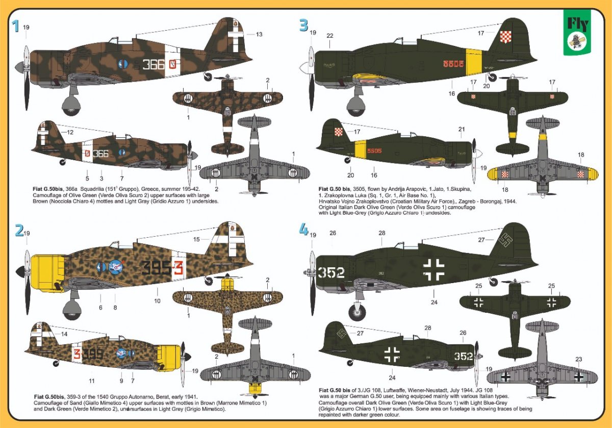 Fly 72039 Fiat G.50 bis 1/72 – Bild 2