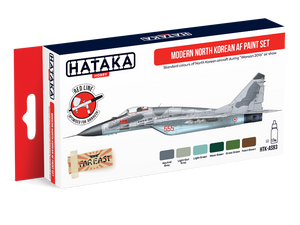 Hataka HTK-AS93 Modern North Korean AF paint set (6x17ml)