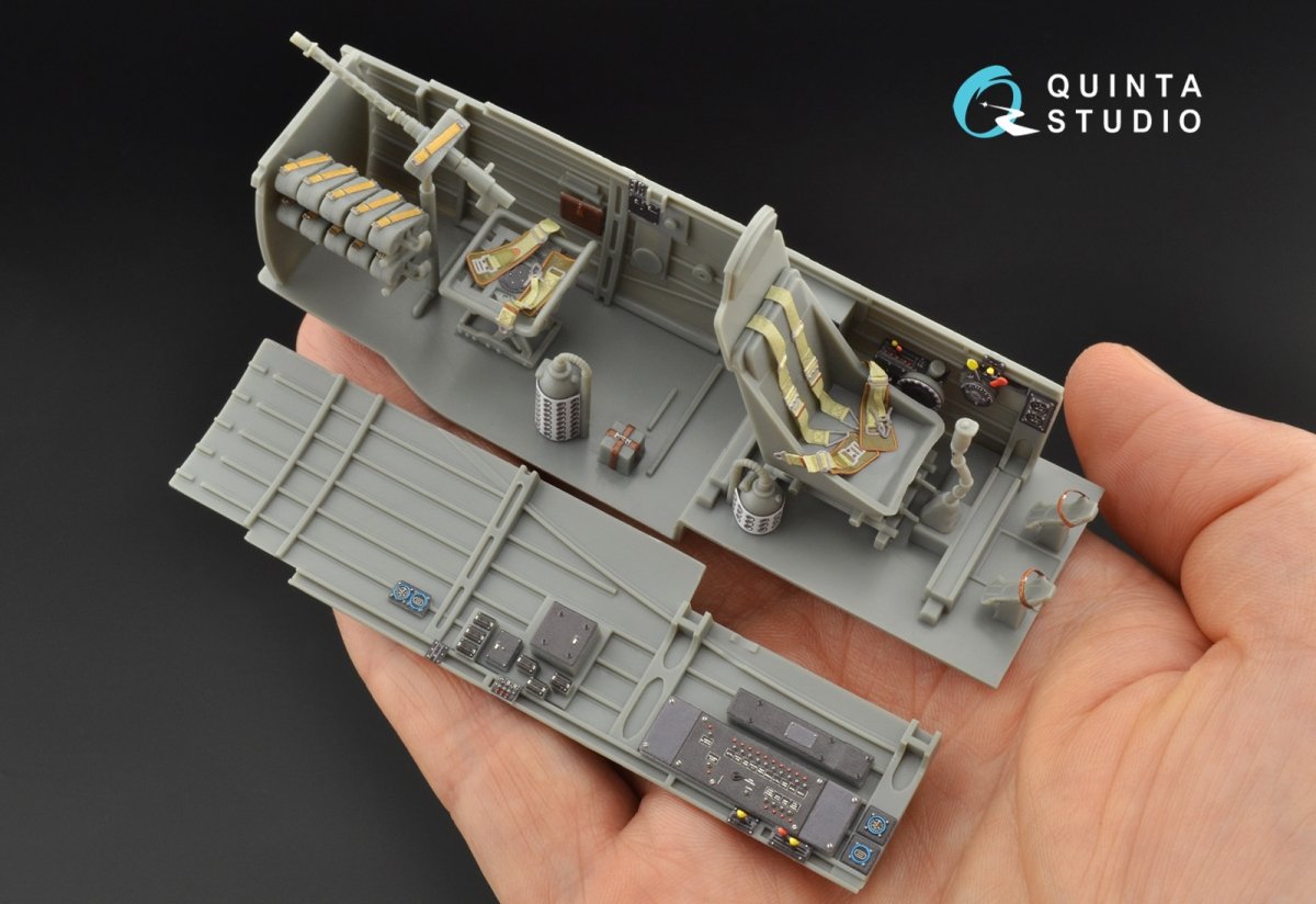Quinta Studio QD32090 Ju 87B-2/R-2 3D-Printed &amp;amp; coloured Interior on decal paper ( Trumpeter ) 1/32 – Bild 6