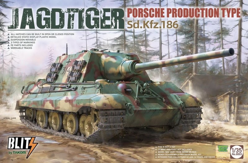 Voyager Model PE351086 WWII German Sd.Kfz.186 Jagdtiger Porsche Production Basic for Takom 1/35 – imagen 2