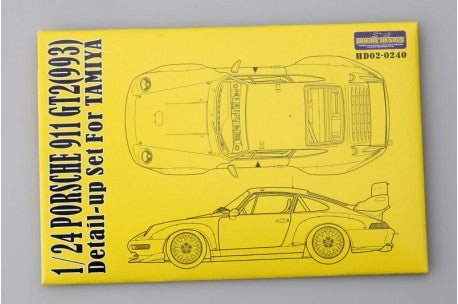 Kit de photodécoupe Hobby Design HD02-0240 pour Porsche 911 GT2 (993) Tamiya 1/24