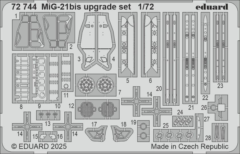 Kit de mise à niveau Eduard 72744 MiG-21bis EDUARD 1/72