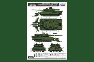 Hobby Boss 84557 Leopard C2 MEXAS with TWMP Track Width Mine Plow 1/35 – Bild 3