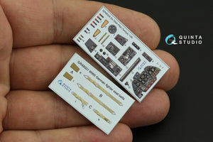 Quinta Studio QD48328 Do 335A Pfeil 3D-Printed &amp;amp; coloured Interior on decal paper (Tamiya) 1/48 – immagine 2