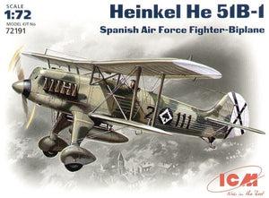ICM 72191 Heinkel He 51B-1, Spanish Air Force Fighter-Biplane 1/72