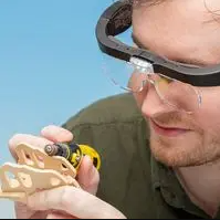Lightcraft LC1790USB Pro LED Magnifier Glasses with 4 Lenses / Szkła powiększające z 4 soczewkami, LED, 1.5x, 2.5x, 3.5x, 5x – immagine 4