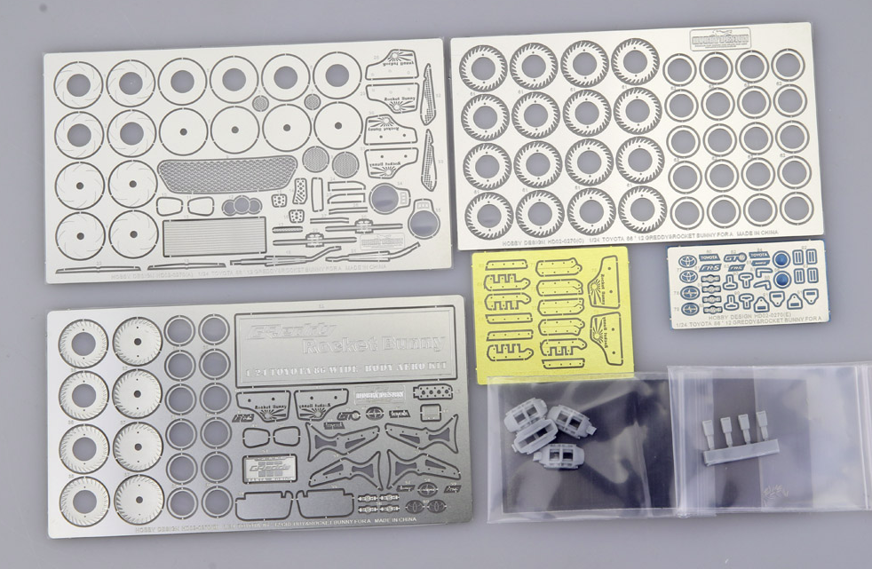 Hobby Design HD02-0270 Photoetch Detail-Up Set for Toyota 86 Greddy / Rocket Bunny Aoshima 1/24 – image 2